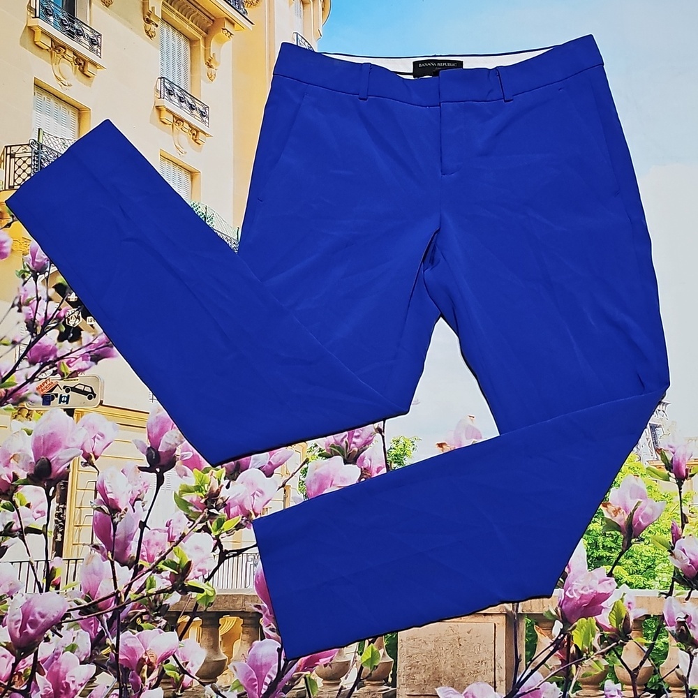 Banana Republic Women's Chinos in Royal Blue Size 2P Petite